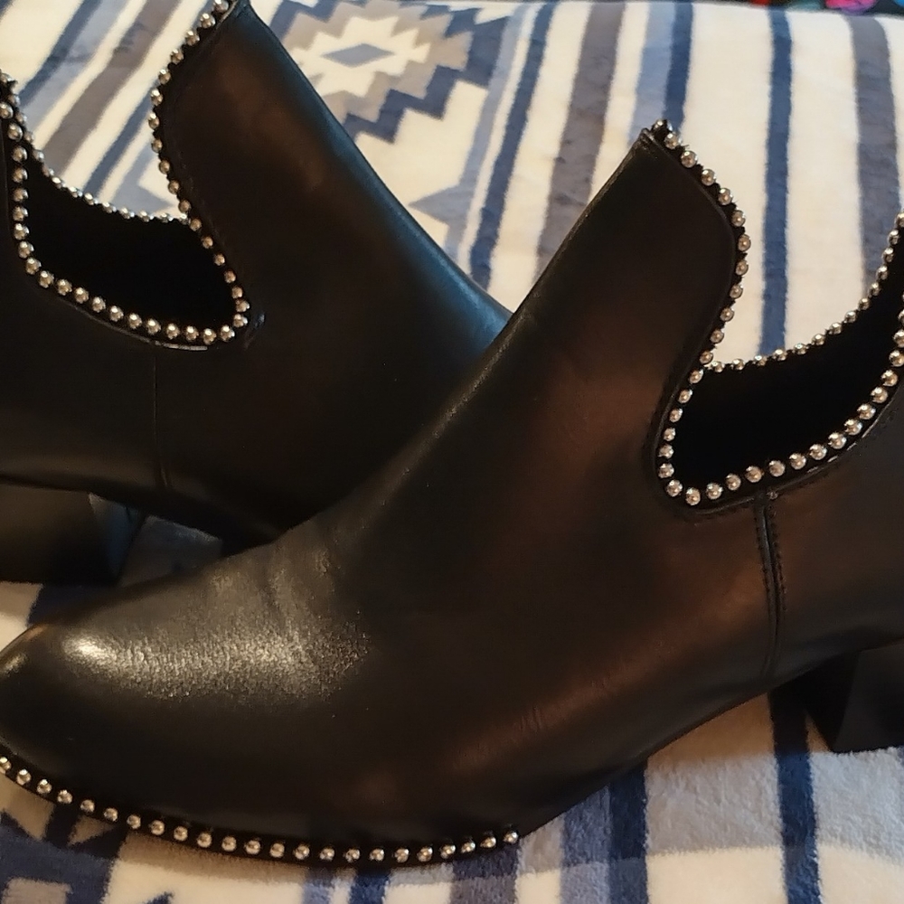 *Must Have* Studded Ankle Boots!!Vegan Leather!!**